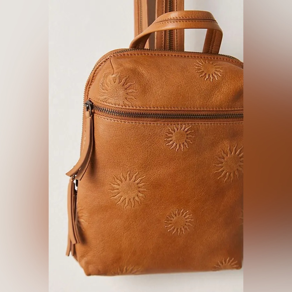 NWT Free People Break Of Dawn Backpack ~Cognac~ - Picture 4 of 5